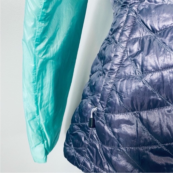 The North Face teal/navy blue primaloft waterproof jacket size small - Picture 6 of 12